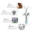 thumbnail image 5 of Forever in My Heart Birthstone Personalized Double Cross Urn Pendant Cremation Jewelry for Ashes Cross Ashes Keepsake, 5 of 7