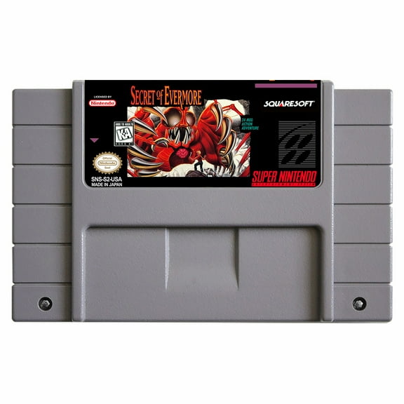 SNES Games Cartridge Secret of Evermore