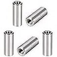 thumbnail image 3 of MroMax 5Pcs M6 Round Connector Nuts, 304 Stainless Steel Rod Coupling Nuts 25mm/0.98" Length Female Thread for Camera Pan, Lamp Bracket, Glass Folding Dining Table Silver, 3 of 4