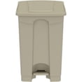 thumbnail image 1 of 12 gal Plastic Step-on Receptable, Tan, 1 of 1