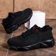 thumbnail image 1 of Zapatos de gran tamaño corriendo zapatillas suave caminando de ancho los últimos deportes (37) negros, 1 of 9