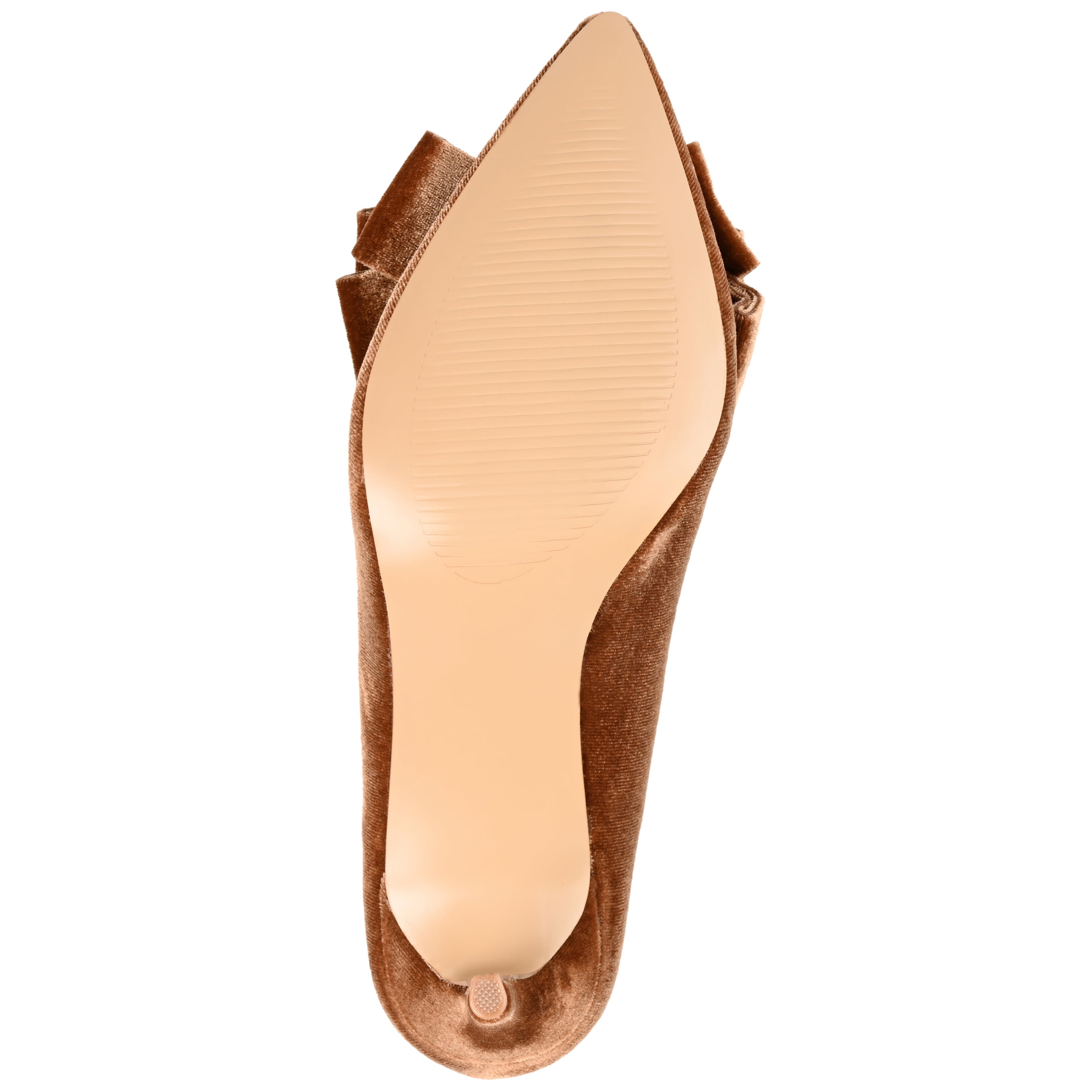 Journee Womens Crystol Slip On Low Stiletto Pointed Toe Evening Pumps, Widths Available
