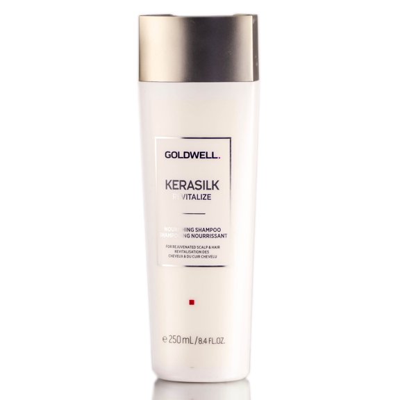 8.4 oz , Goldwell Kerasilk Revitalize Nourishing Shampoo, hair scalp beauty - Pack of 1 w/ Sleek 3-in-1 Comb/Brush