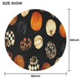 thumbnail image 6 of Halloween Patterned Pumpkins (2) Round Tablecloth 60"x60",Wrinkle Wipeable Table Cloth for Kitchen Dining Room Picnic Patio Party, 6 of 6