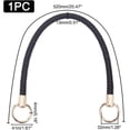 thumbnail image 5 of PU Leather Purse Handle 20.5 Inch Short Leather Handbag Strap Satchel Shoulder Bag Top Handle Bucket Tote Bag Handle with Round Buckle for Hobo Crossbody Purse Designer Handbag Black for DIY, 5 of 6