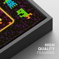 thumbnail image 4 of IDEA4WALL Framed Canvas Art Wall Decor Vintage Video Arcade Icons and Game Over Pop Culture Media Illustrations Pop Art Modern Colorful for Dorm Home Office - 24"x36", 4 of 4