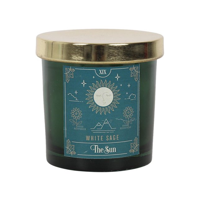 Something Different - Vela Perfumada Blanco Salvia (Verde, Blanco, Dorado Metálico)