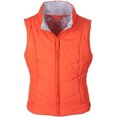 thumbnail image 1 of Aeropostale Womens Solid Chevron Zip Up Puffer Vest, Naranja, Grande Aeropostale Chaleco acolchado, 1 of 1