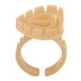 thumbnail image 1 of CNKOO 100 Pcs Anneau de Colle pour Extension de Cils en Forme de Cœur (Rose Rouge), 1 of 9