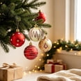 thumbnail image 5 of 16-Piece Christmas Ball Ornaments Set, Christmas Tree Ornaments, Electroplated Plastic Baubles with Hanging Loops for Tree Wreath Home Holiday Decor(Yellow+Red), 5 of 7