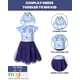 thumbnail image 3 of Vestido Bluey para niñas pequeñas Cosplay Manga corta Azul 3T, 3 of 8