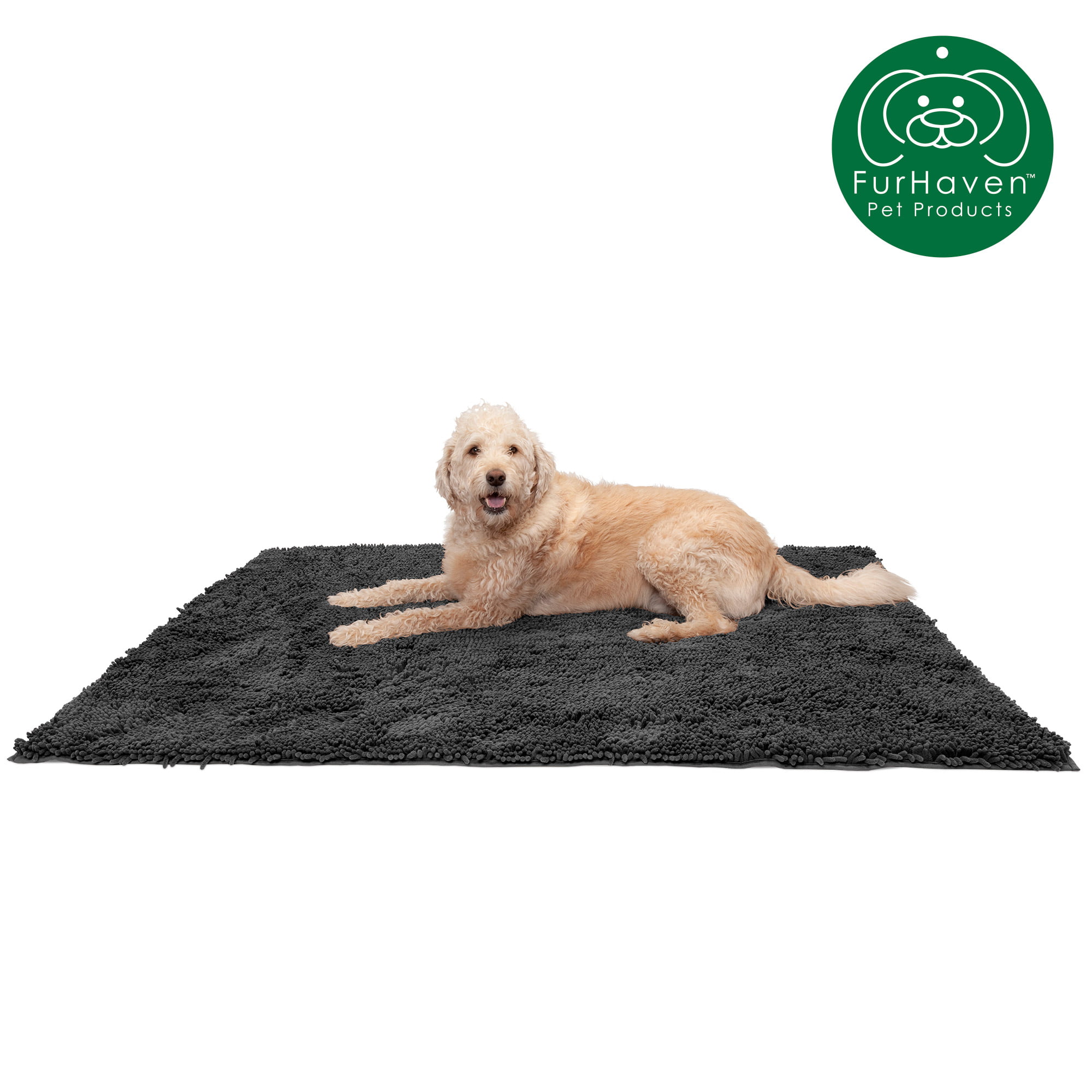 Available in Multiple Styles & Sizes Insulated Self-Warming Pet Bed Mat & Absorbent Chenille Bath Towel Rug for Dogs & Cats Furhaven Pet Dog Bed Mat Water-Resistant Thermal Throw Blanket