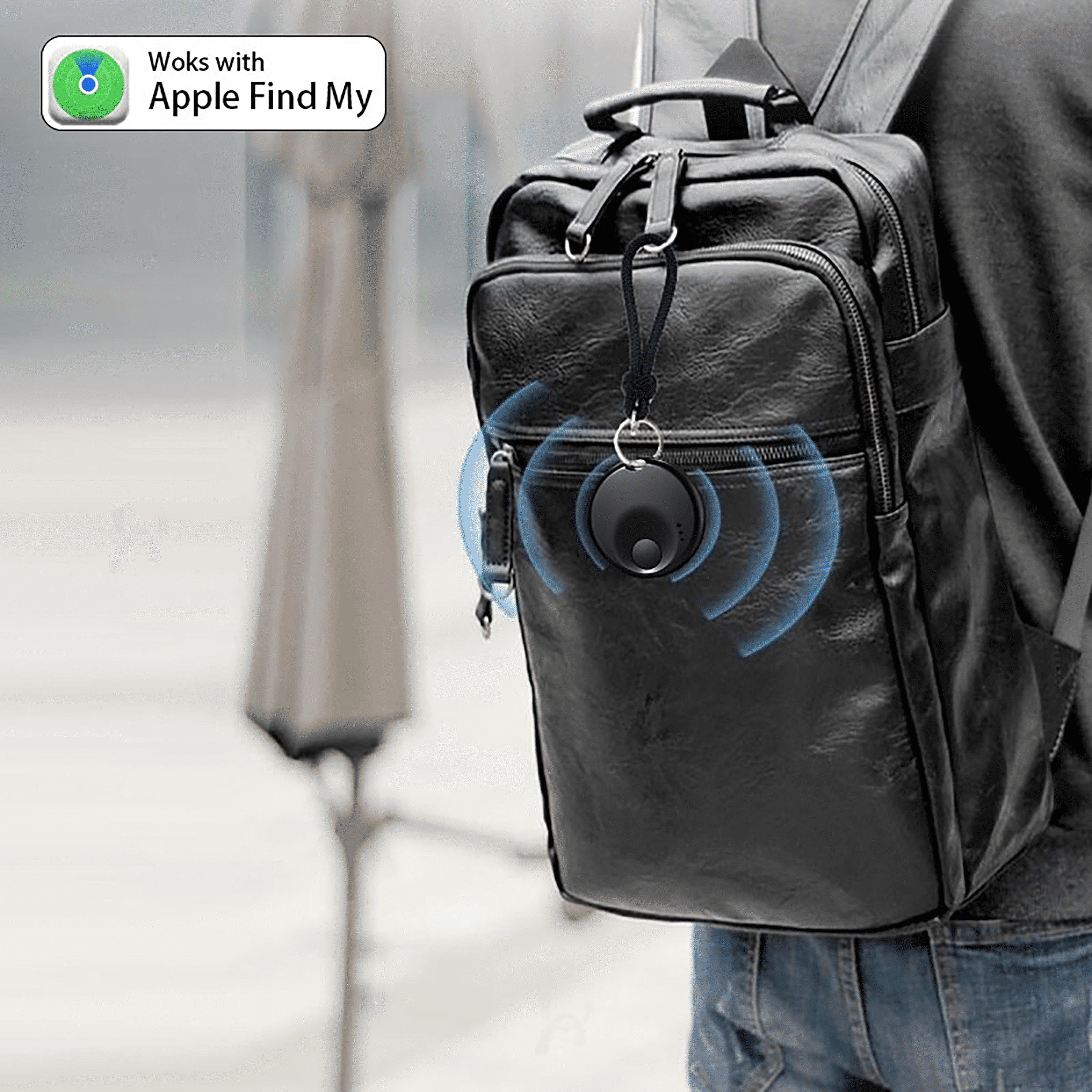 5.3" Bluetooth Tracker, Smart Tag with Keychain, Luggage Finder