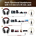 thumbnail image 3 of Audífonos OneOdio Over Ear Pro-10 para DJ con cable Rojo, 3 of 4