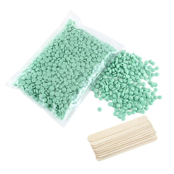 500g Hard Waxing Beans Beads Sticks Set for Legs Underarms Face Tree