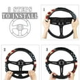 thumbnail image 6 of Pzuqiu Car Floor Mats and Car Steering Wheel Cover Eagle US Flag 5 Piece Rubber Non-Slip Floor Mats for Additional Protection Removable Automotive Accessories Car Interior for Car Truck SUV, 6 of 6