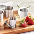 thumbnail image 6 of Kuchenprofi Stainless Steel 6-Piece Food Mold Forming Rings with Tamper/Pushers, Silver, 6 of 8