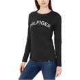 thumbnail image 2 of Tommy Hilfiger - Camiseta gráfica de manga larga para mujer, color negro, pequeña Tommy Hilfiger Camiseta gráfica, 2 of 2
