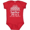 thumbnail image 3 of Inktastic Together, We Fight Lung Cancer Awareness Boys or Girls Baby Bodysuit, 3 of 5