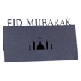 thumbnail image 1 of Black Dark Fire 100 Uds. Cartas 3d Eid Mubarak tarjetas de invitación de mesa Ramadán Kareem ahueca hacia fuera Palazzo Luna papel mantel musulmán islámico decoración de fiesta, 1 of 5