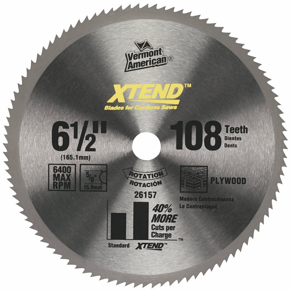 Vermont American 26157 33/8" XTEND Steel Circular Saw Blade For Wood Cutting
