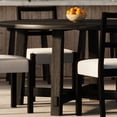 thumbnail image 4 of Maven Lane Sasha Round Wooden Dining Table in Weathered Black Finish, 4 of 7