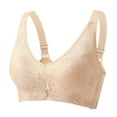thumbnail image 2 of Asxite Women Solid Wireless Lift Support Breathable Full Cup Comfortable Everyday Bra Beige 44/100BC, 2 of 3
