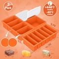 thumbnail image 6 of 3-pack Silicone Freezer Trays With Lid 2 Large 2-cup(500ml)&4 Medium 1-cup(125ml)&6 Small 1/2-cup(75ml) Soup Container Molds Ice Cube Tray For Meal Prep&freezing Stews Sauces, 6 of 8