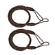 thumbnail image 3 of 2 alzapaños de cortina de cuerda con borlas gruesas y retorcidas para decoración de sala de estar y dormitorio marrón, 3 of 6