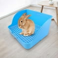 thumbnail image 4 of Rabbit Litter Box Guinea Bunny Pet Toilet Bedding Cage Blue, 4 of 6