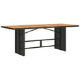 thumbnail image 2 of vidaXL 9 Piece Garden Dining Set with Cushions Black Poly Rattan, 2 of 4