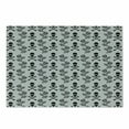 thumbnail image 1 of Gothic Cutting Board, Monochrome Lace Style Pattern with Romantic Vintage Roses and Skulls Crossbones, Decorative Tempered Glass Cutting and Serving Board, Small Size, Black White, by Ambesonne, 1 of 1