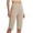 Khaki, variant on Tqcoqu Womens Capri Pants High Waisted Straight Leg Yoga Leggings with Pockets Workout Summer Pants,Army Green,Women's S-XXXL