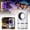 Black, variant on USB-Powered LED Mosquito Trap Lamp, 360° Purple Light Attraction Suction Fan Bug Zapper, Quiet Electric Flying Insect Trap for Indoor Home & Outdoor Patio Garden