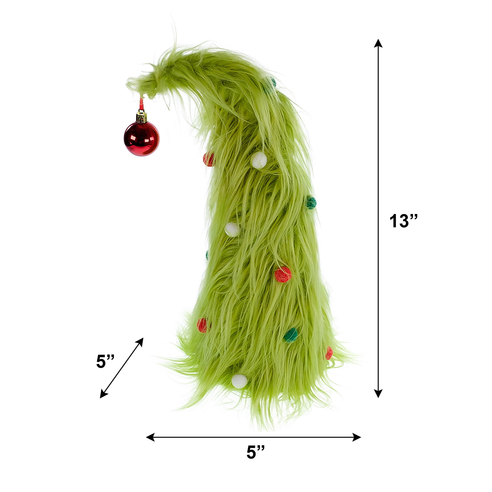 Grinch Furry Christmas Tree – Curved Top Holiday Decoration