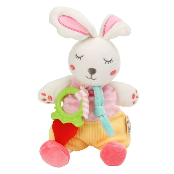 Muñeca masticable, juguete para bebé, diseño de conejo, juguete mordedor, juguete de felpa, apariencia llamativa