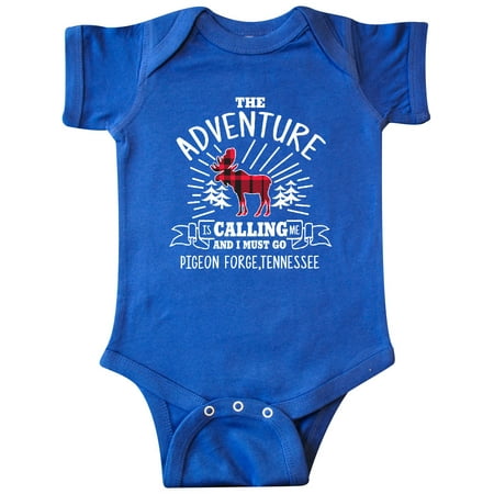 

Inktastic Pigeon Forge Tennessee The Adventure is Calling and I Must Go Gift Baby Boy or Baby Girl Bodysuit