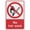Warning Sign 1, variant on No Mobile Phones On This Site Sign 8"x12" Aluminum Uv Ink Printed For House And Business