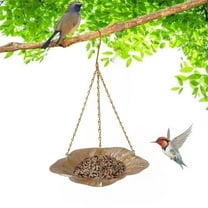 Mouliraty Hanging Bird Feeder Bird Feeder Hanging For Garden Yard Outside Hanging Bird Feeder Tray - Metal Mesh Feeders For Birds