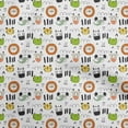 thumbnail image 1 of oneOoneSilkTabbyWhiteFabricKidsAnimalSewingCraftProjectsFabricPrintsByYard42InchWide, 1 of 4