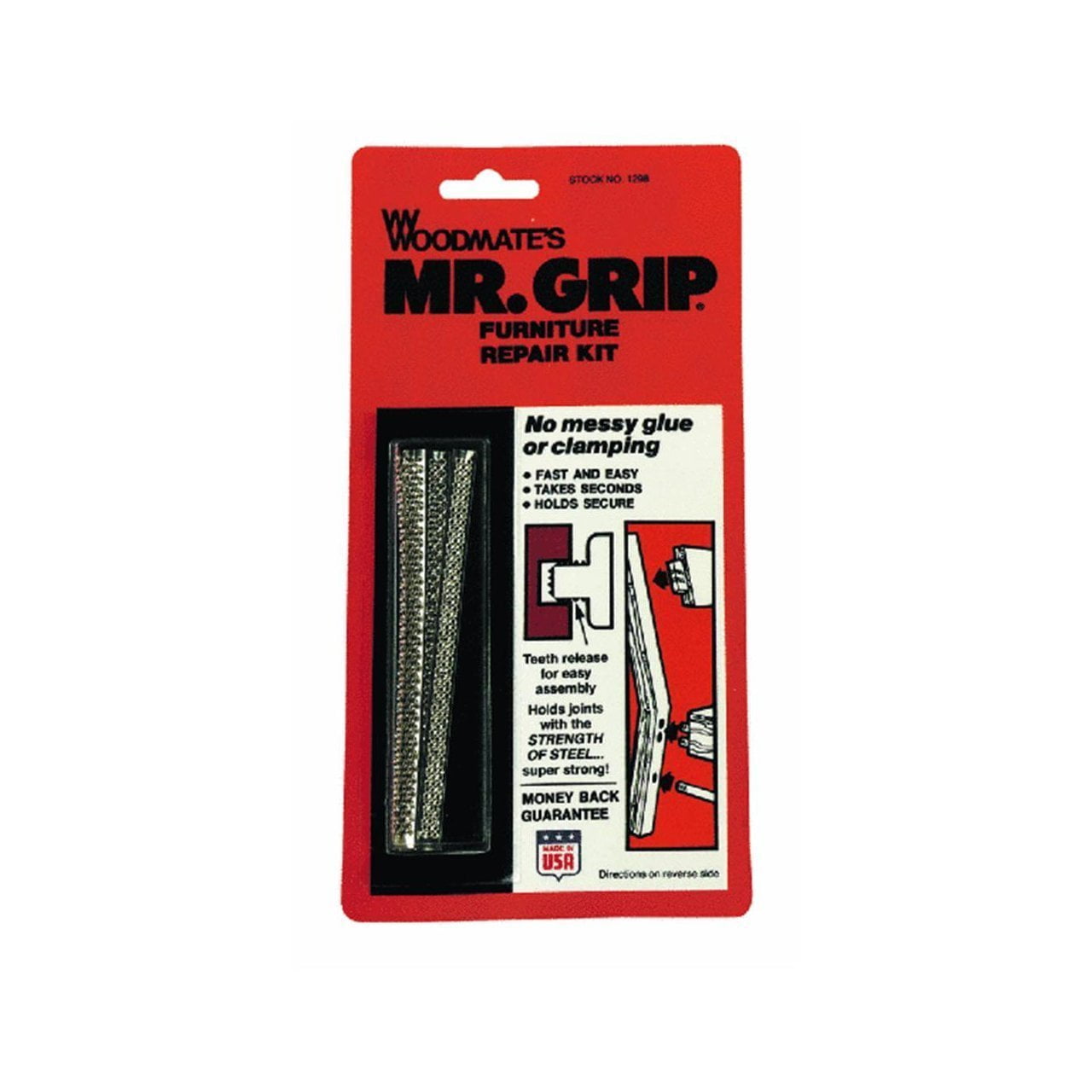 Woodmate 1298KS Mr. Grip Furniture Repair Kit, Pack of 1, Steel