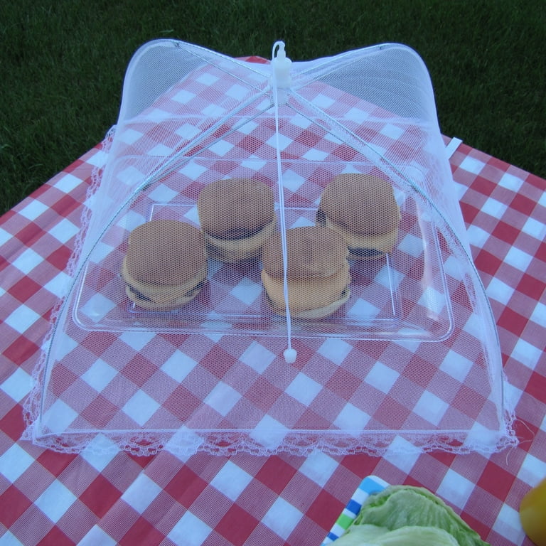 2pc Mesh Pop Up Outdoor Food Cover Tent Set Reusable Camping Picnic Screen Net 2pc Mesh Pop Up Outdoor Food Cover Tent Set Reusable Camping Picnic Screen Net