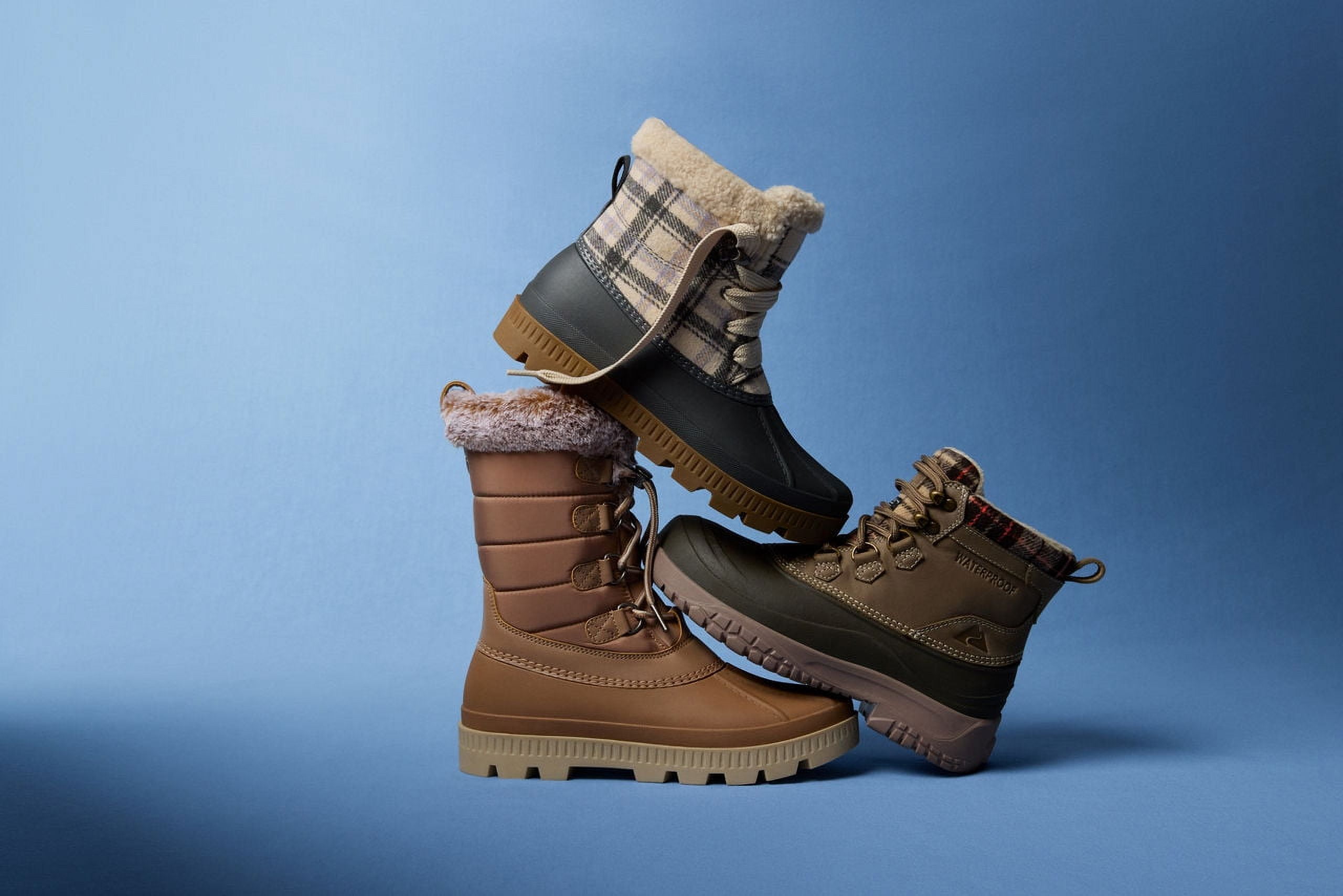 Ozark Trails Women's Fleece Duck Low Boots, Sizes 6-11