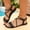Black, variant on Women Shoes Wide Width Sandals for Women Summer Roman Strappy Flat Flats Shoes for Women Casual Outdoor Comfort Non Slip Faux Leather Ankle Wrap Sandals Large Size Walking Beach Women's Sandals