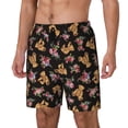 thumbnail image 2 of Daiia Rose Flower Bear Mens Swim Trunks Swim Shorts Quick Dry Swim Shorts with Mesh Lining Pockets-Medium, 2 of 9