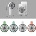thumbnail image 2 of Ventilador recargable USB Verano Cooler Mini ventilador eléctrico portátil con 5 aspas y 3 velocidades Herramienta de enfriamiento de verano, azul Methold HA8629-02B, 2 of 6