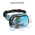 thumbnail image 4 of Easygdp Astronaut Tropical Dolphin Fanny Packs para Mujeres y Hombres, Bolsa de Cinturón, Bolsos de Cruz para Trabajo/Correr/Senderismo, 4 of 9