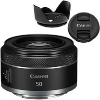 Canon RF 50mm f/1.8 STM Lens, with Hood, Lens Cap, Camera Lens