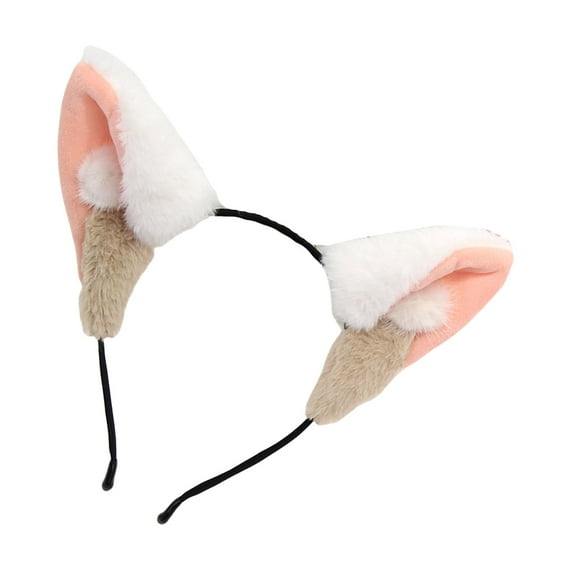 BEGHUAS Puppy Cosplay Makeup Headband Sweet Furry Headwear Hairbands Headwear Pompoms Hairbands Birthday Party