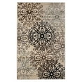 thumbnail image 2 of Contemporary Floral Medallion Plush Polypropylene Washable Indoor Area Rug, 8' x 10', Beige by Blue Nile Mills, 2 of 6